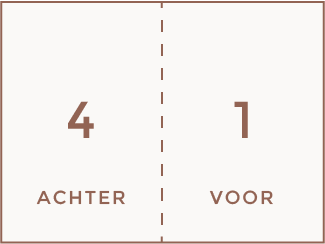 Vouw wijze dubbele kaarten