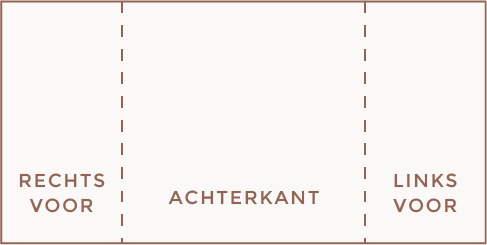 Theatervouw - tweeluik vouwwijze