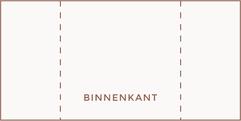 Vouwwijze tweeluik - theatervouw